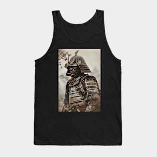 Soulful Samurai Detailed Portrait Of A Warrior In Traditional Armor Tank Top